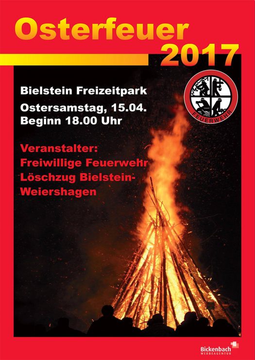 Plakat Osterfeuer 2017